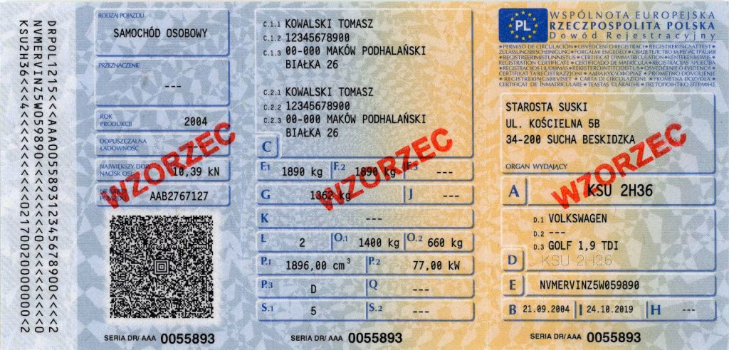 Czy trzeba nosić dowód rejestracyjny?