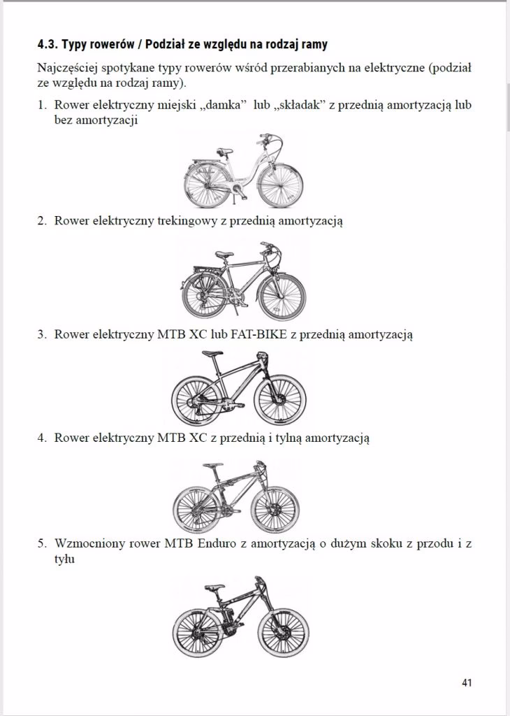 Jak nazywają się rowery?