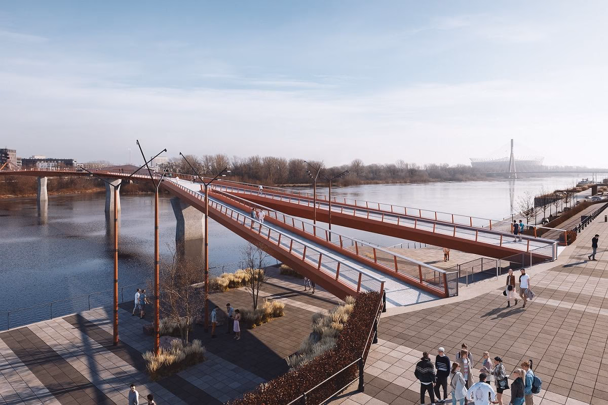 Ile metrów ma kładka nad Wisłą?