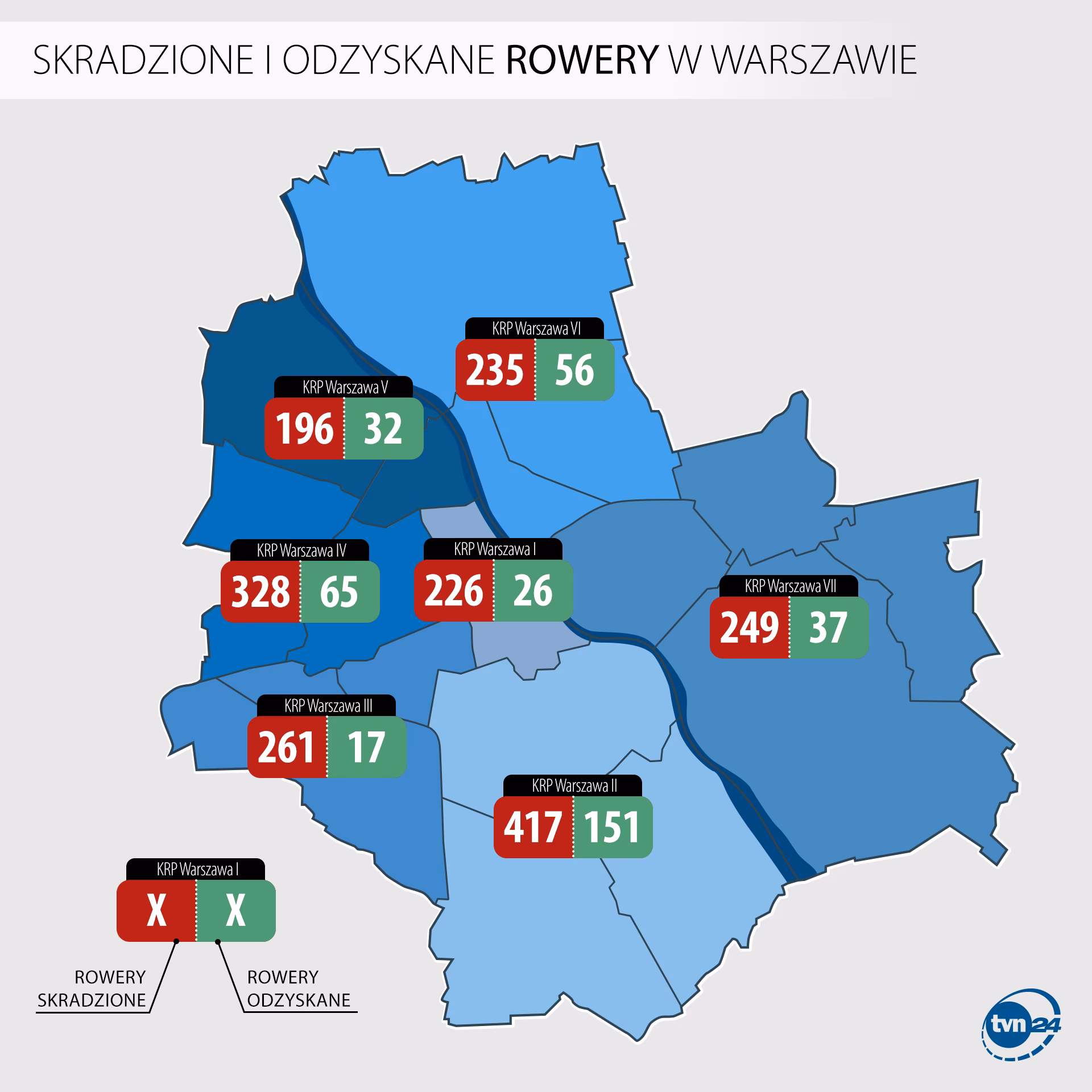 Ile rowerów skradziono w USA?