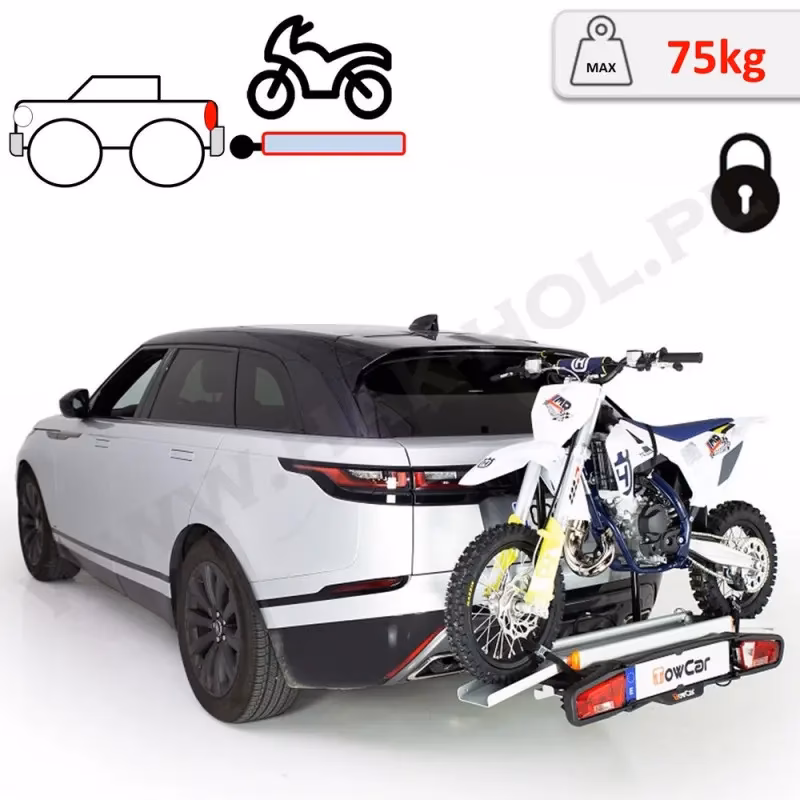 Czy można przewozić motocykl na haku?