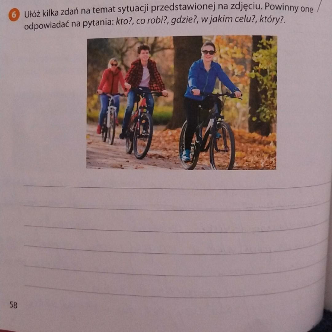 Jakie jest zdanie na temat roweru?